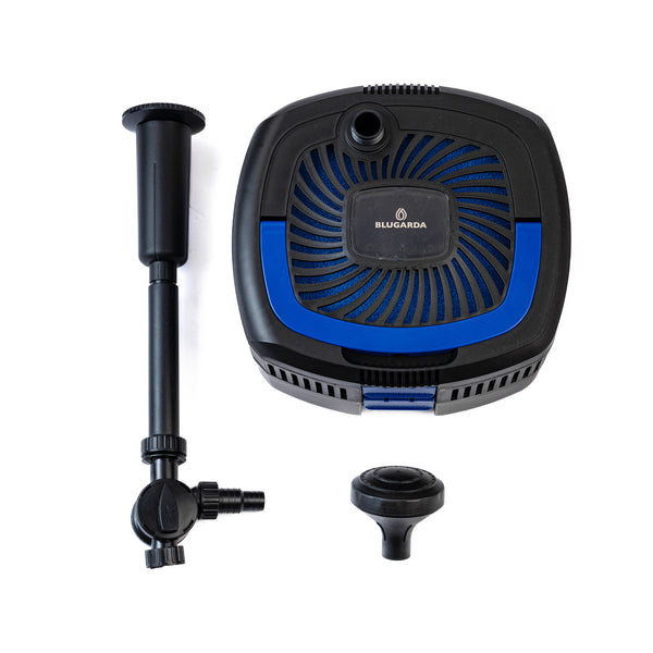 Erwecken Sie Ihren Teich mit dem mitgelieferten Springbrunnen zum Leben